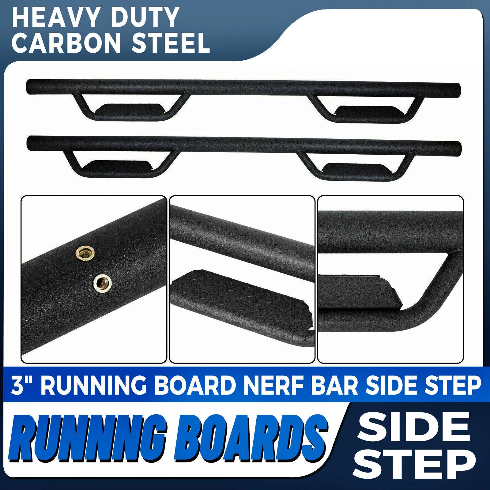 3" Running Board Side Step Hoop Bar for Toyota Tacoma (2005–2023)