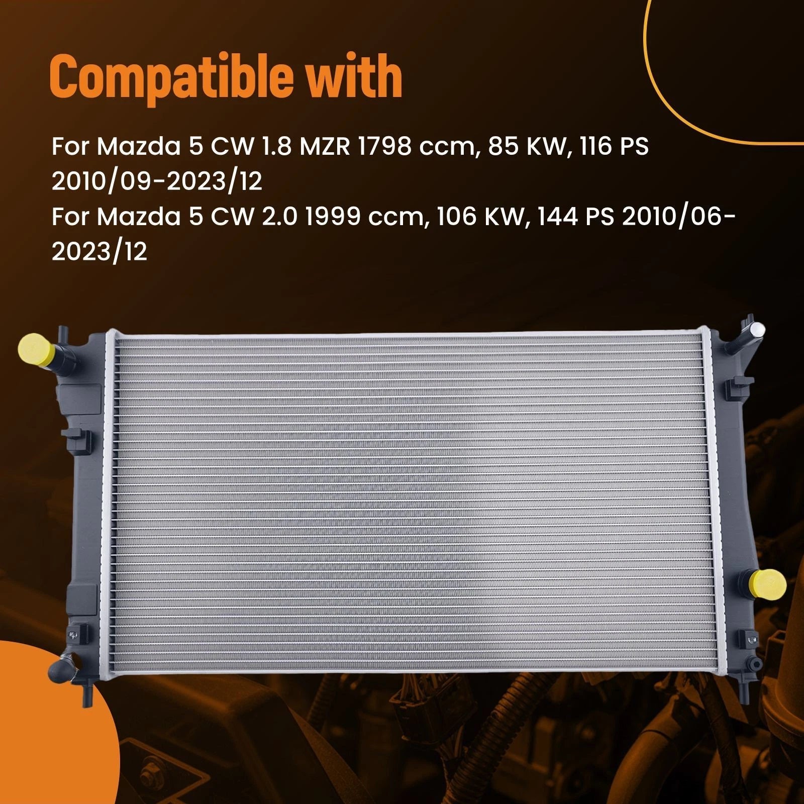 Aluminum Radiator for Mazda 5 (2010–2023)