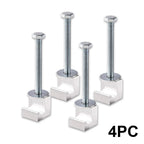 Set of 4 Aluminum J-Hook Mounting Clamps for Truck Tool Box