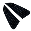 2X Gloss Black Rear Window Louvers for Subaru Impreza WRX (2011–2014)