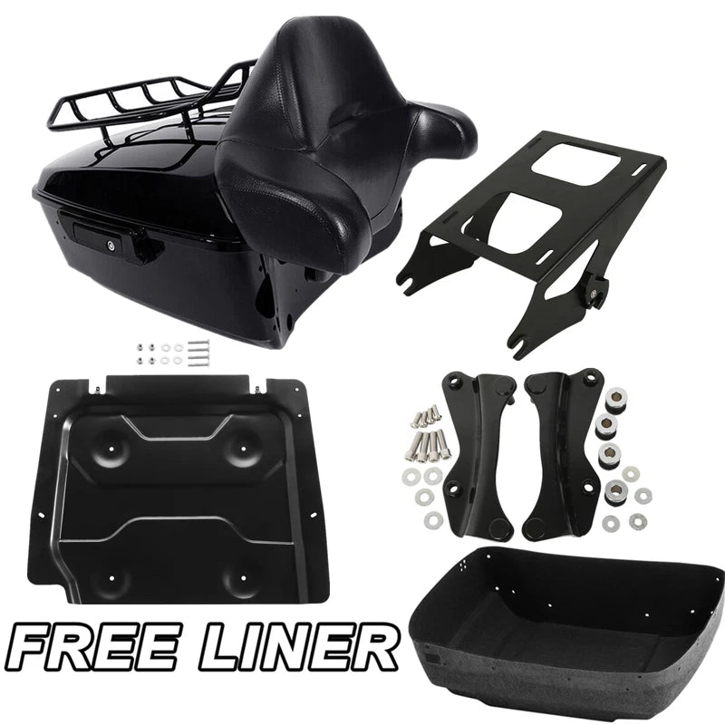 Trunk Pad Mount Rack Docking Plate for Harley Road Glide (2014–2025)