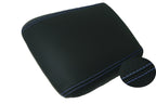 Leather Synthetic Console Armrest Cover for Ford Mustang (2005–2009) Blue Stitch
