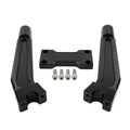 Black 10" Pullback Handlebar Risers Clamp for Harley 1" Handlebar