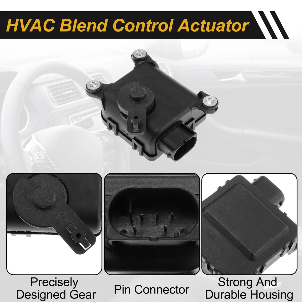 HVAC Heater Blend Door Actuator for Volkswagen Jetta (2006–2010) No. 1J1907511C