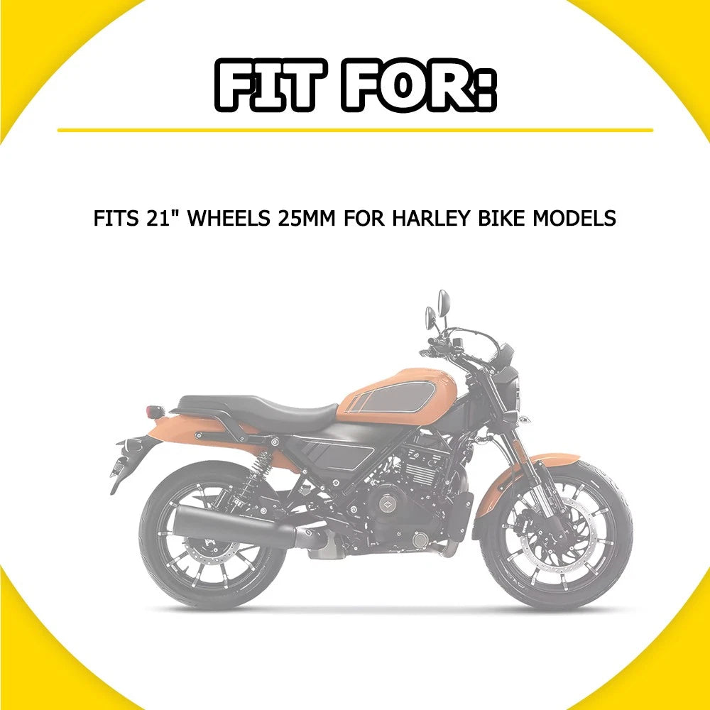 Front Wheel Bearing Replace Kit for Harley 21" Wheels (ABS Compatible)