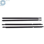 Set of 4 Black Weatherstrip Window Moulding Trim Seals for Toyota Corolla (2009–2012)