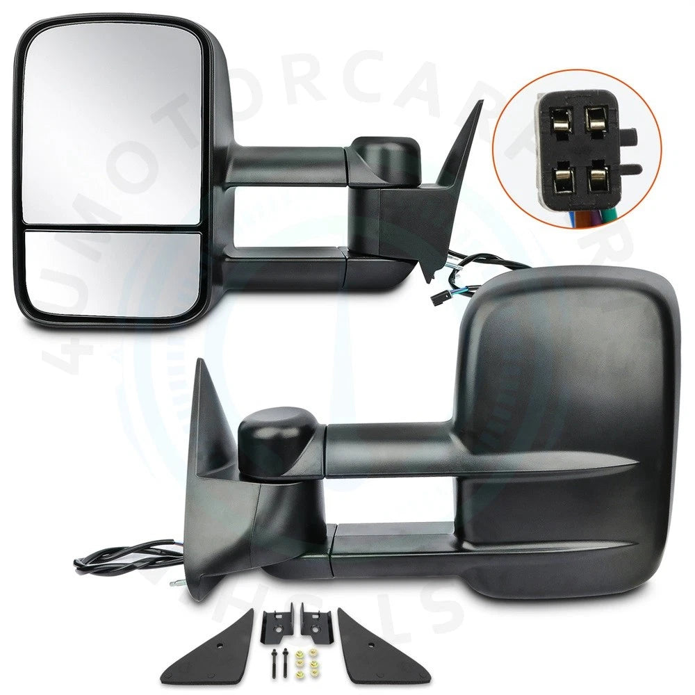 2X Towing Power Mirrors for Chevy GMC C/K 1500 2500 3500 (1988–1998)