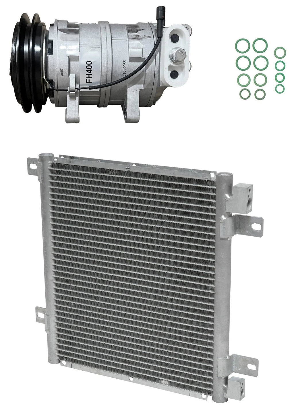 AC Compressor Kit With Condenser for Isuzu NPR 5.2L (2005–2005)