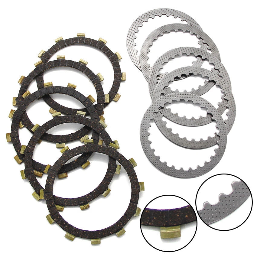 Clutch Friction Disc Plate Kit for Suzuki TM75M TS75A TS90 TS100L TC100B TS50L (1975–1980)