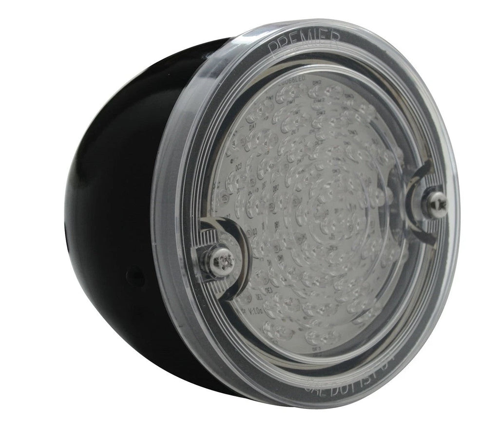 LED Tail Lights Kit with Black Housing and Flasher for Chevy Stepside (1960–1966)