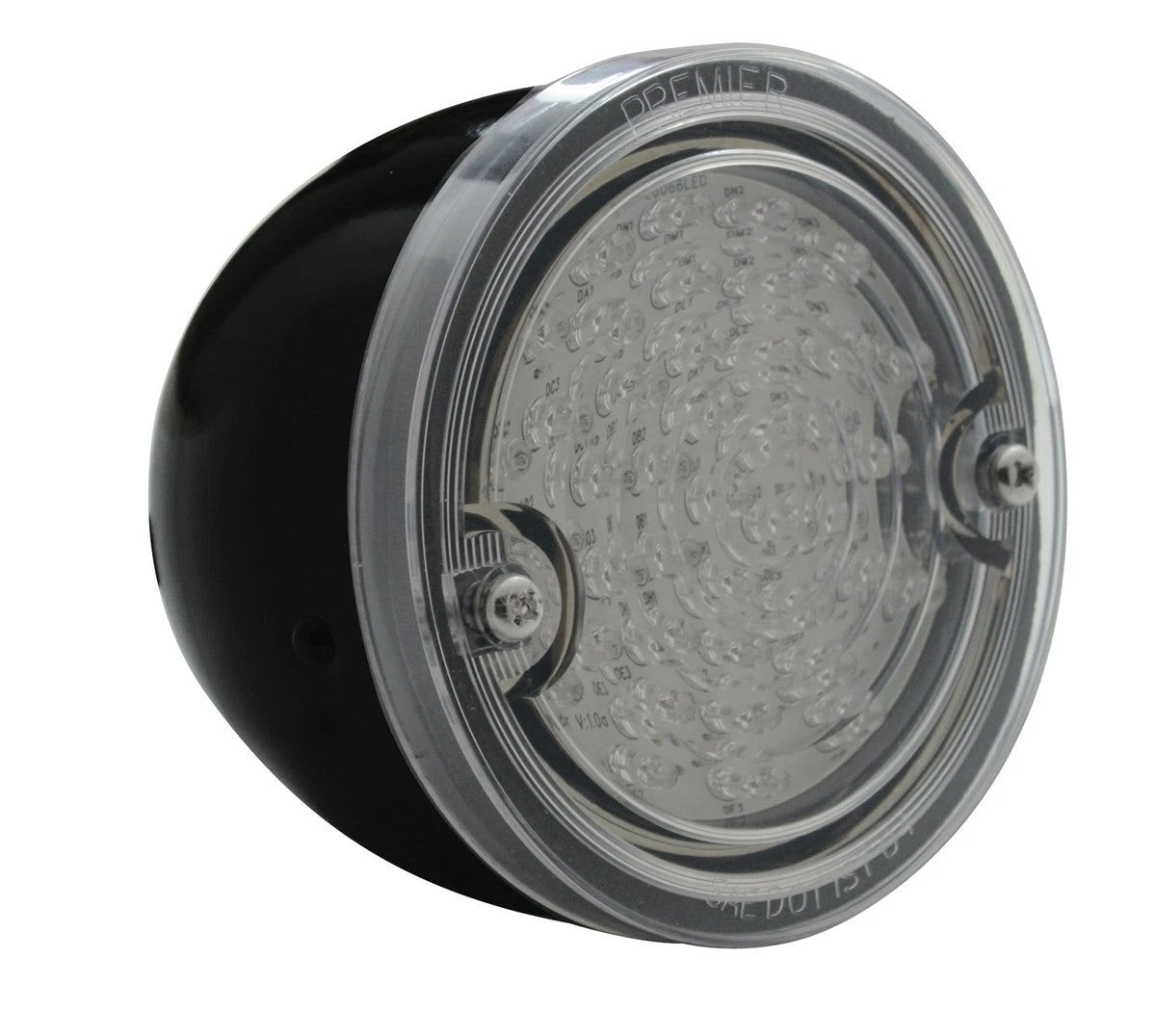 LED Tail Lights Kit with Black Housing and Flasher for Chevy Stepside (1960–1966)