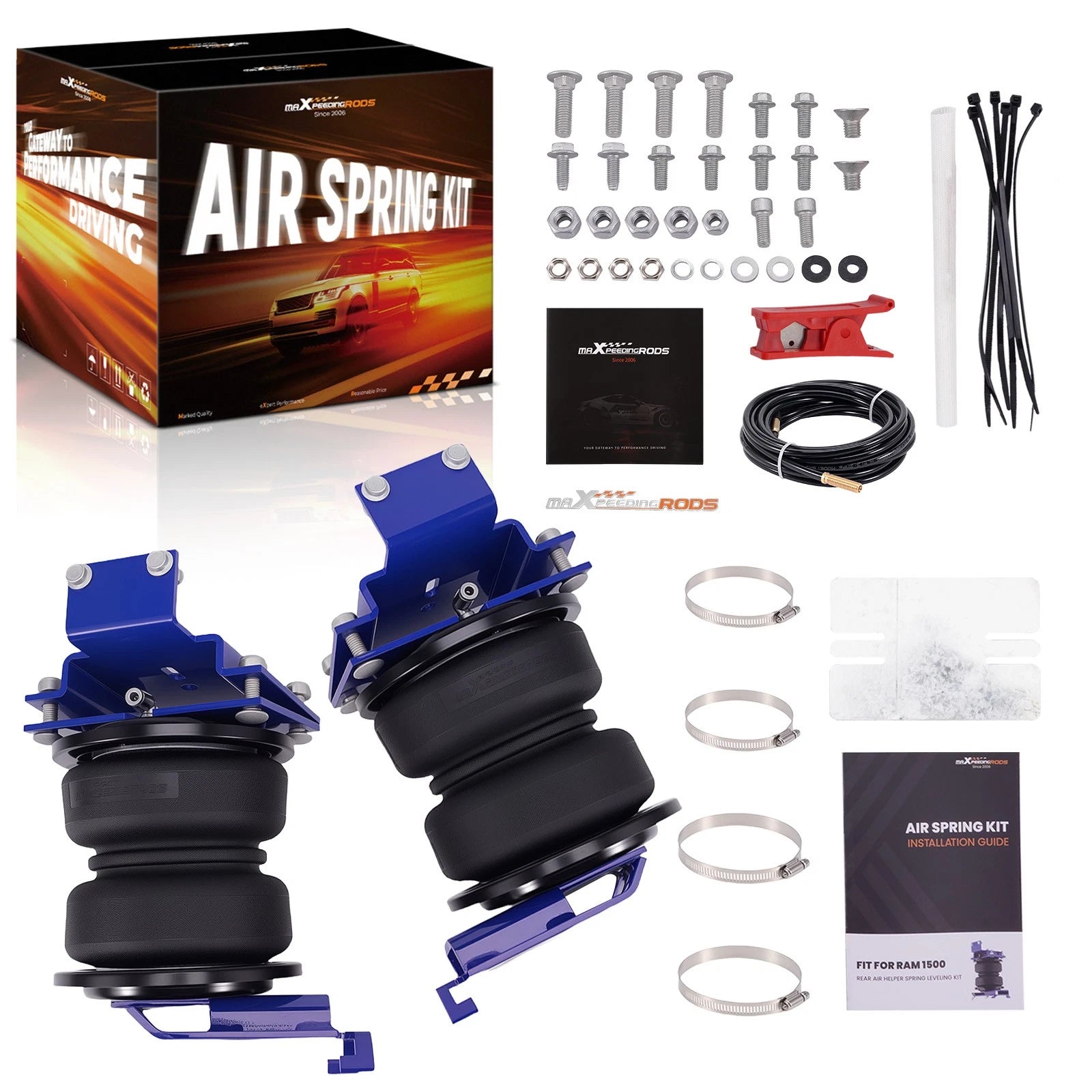 Level Kit Air Helper Springs Bag for Dodge Ram 1500 (2009–2018)