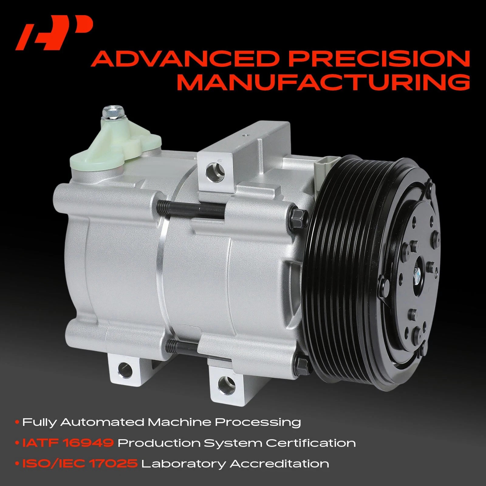 A/C Compressor with Clutch for Ford F-150, F-250 (1997–2001)