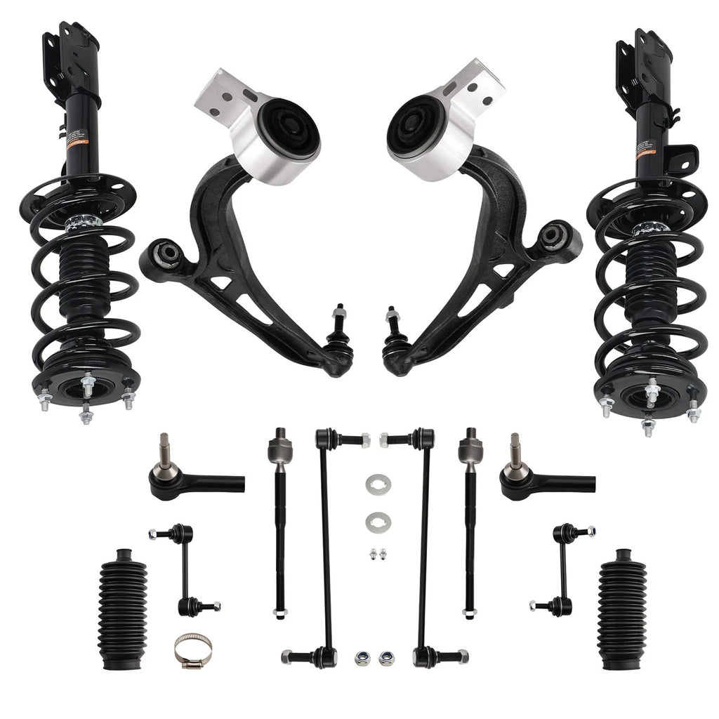 14PCS Suspension Front Strut & Lower Control Arms for Ford Explorer (2013–2017)