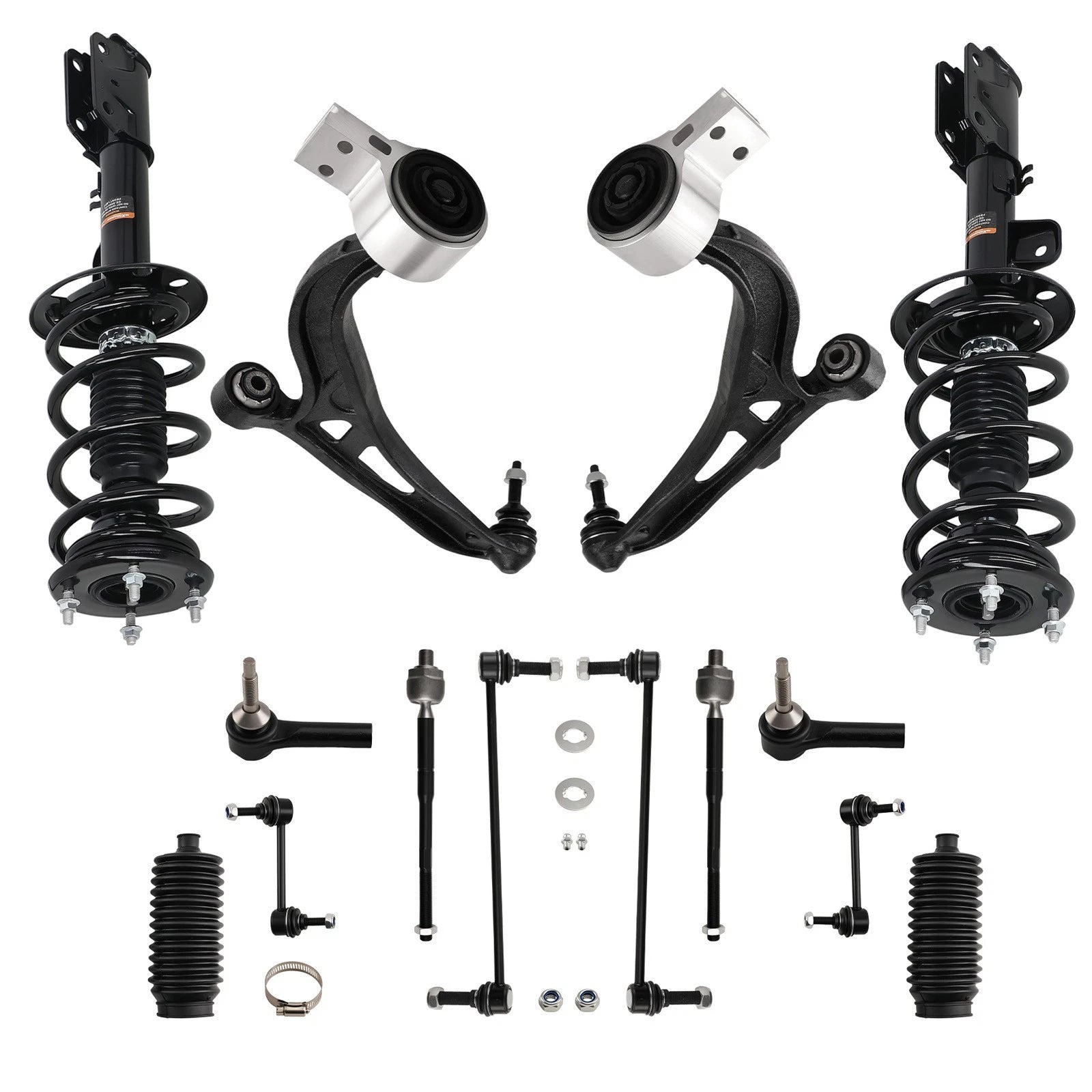 14PCS Suspension Front Strut & Lower Control Arms for Ford Explorer (2013–2017)