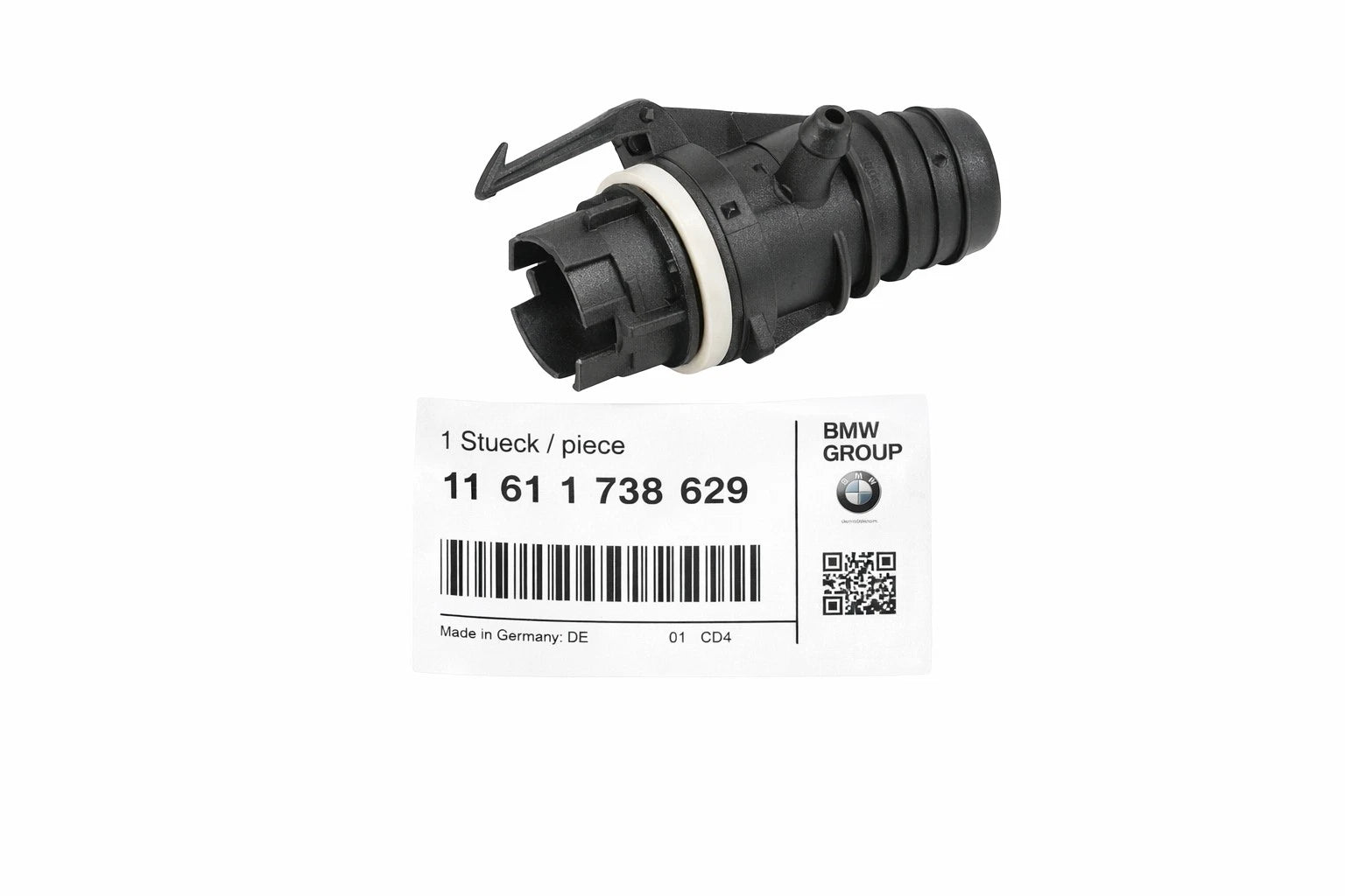 Genuine OEM Engine Air Distribution Hose Connector for BMW 325i, M3 (2006–2013) 11611738629