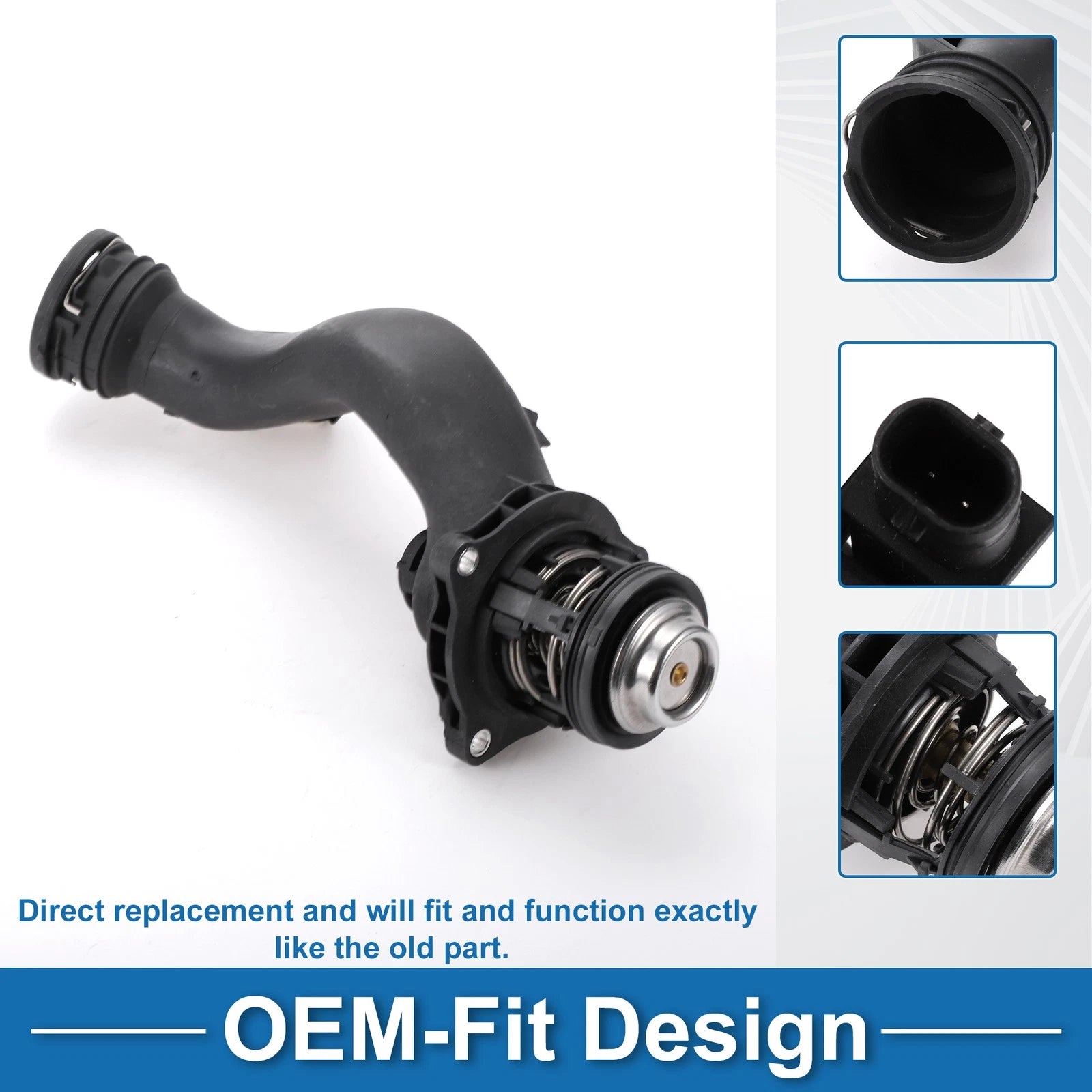 Engine Coolant Thermostat Housing Assembly for Mercedes-Benz E550 S550 (2012–2017)