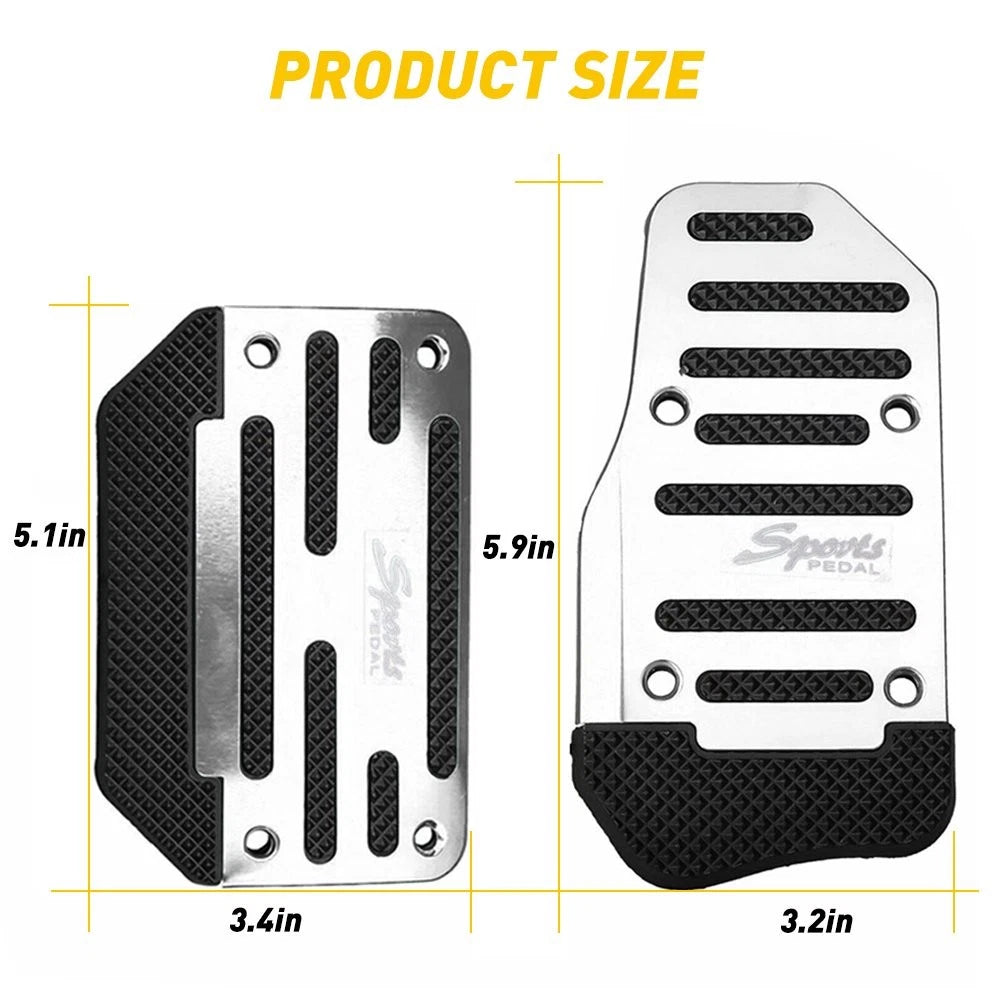 Universal Non-Slip Brake and Accelerator Pedal Covers for Cars