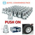 Lug Nut Covers Original Style Chrome Push-On for Toyota Tacoma (2005–2023)