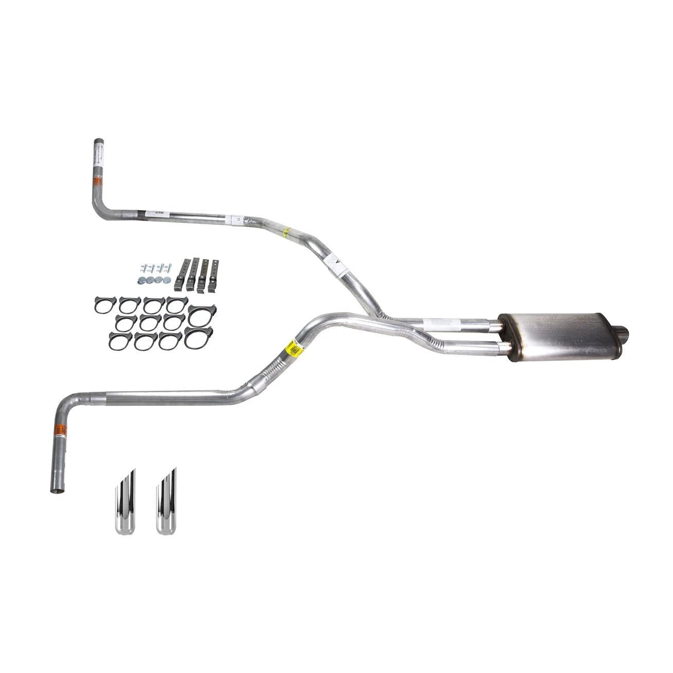 Dual Exhaust Muffler for Silverado 1996-1999 Stainless Steel Side Exit