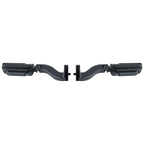 Black Rear Passenger Foot Pegs for Harley Road Street Glide (1993-2020)