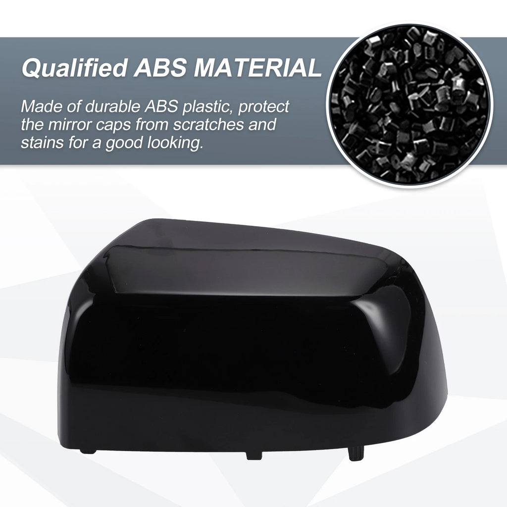 Left Side Rearview Mirror Cover Cap Gloss Black for Chevrolet Colorado 