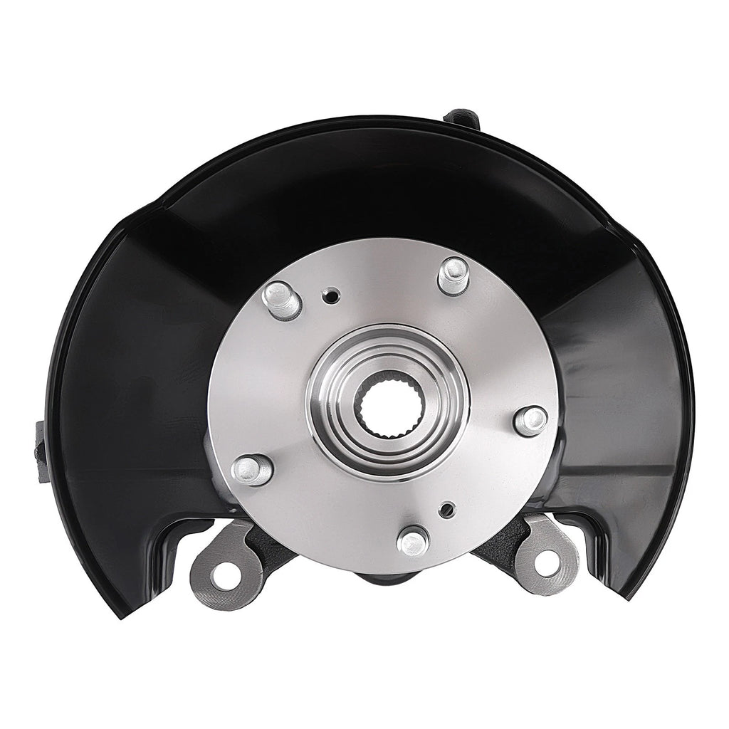 Pair Front Steering Knuckle & Wheel Hub Bearing for Honda Civic DX (1984–1987)