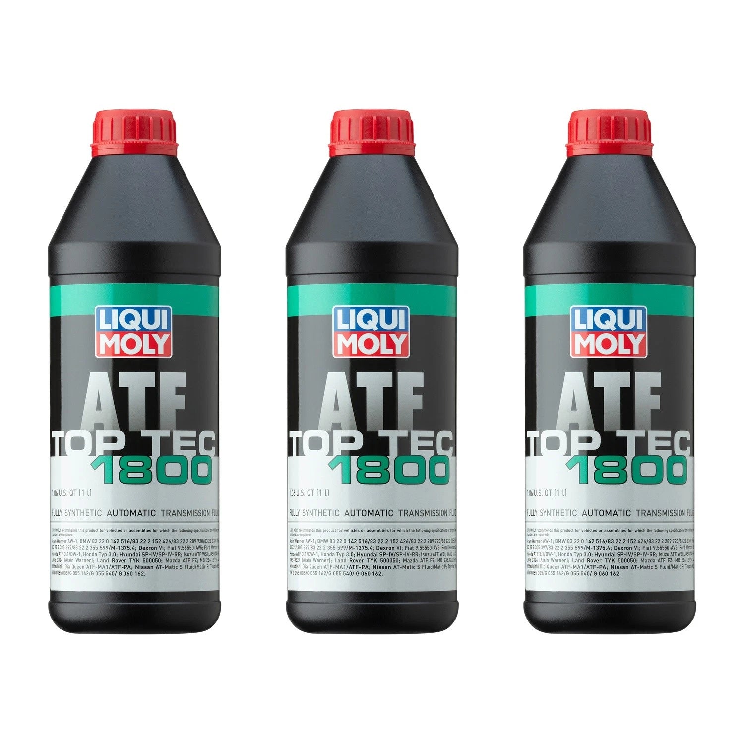 3X1L Liqui Moly Top Tec ATF 1800 Automatic Transmission Fluid for