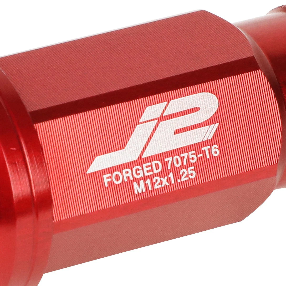 Set of 20 J2 7075 Forged Aluminum M12x1.25 Open-End Lug Nuts for Universal