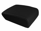 Console Lid Cover for Jeep Grand Cherokee (2005–2010) Carbon Fiber Gray Stitch