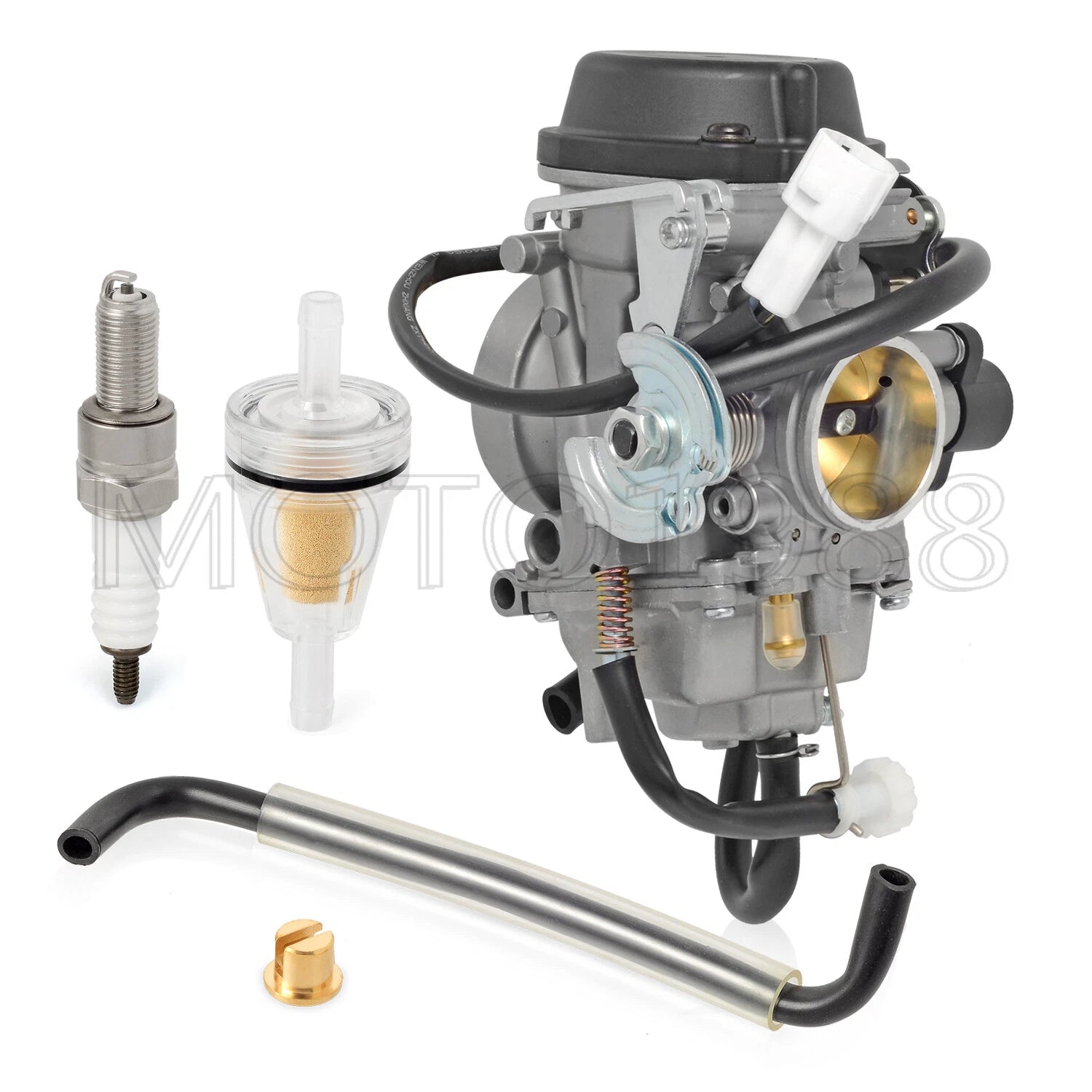 Carburetor with Fuel Filter & Spark Plug for Suzuki DR-Z400SM (2005–2018)
