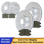 Brake Rotors and Pads Kit for Honda Accord V6 2003–2007
