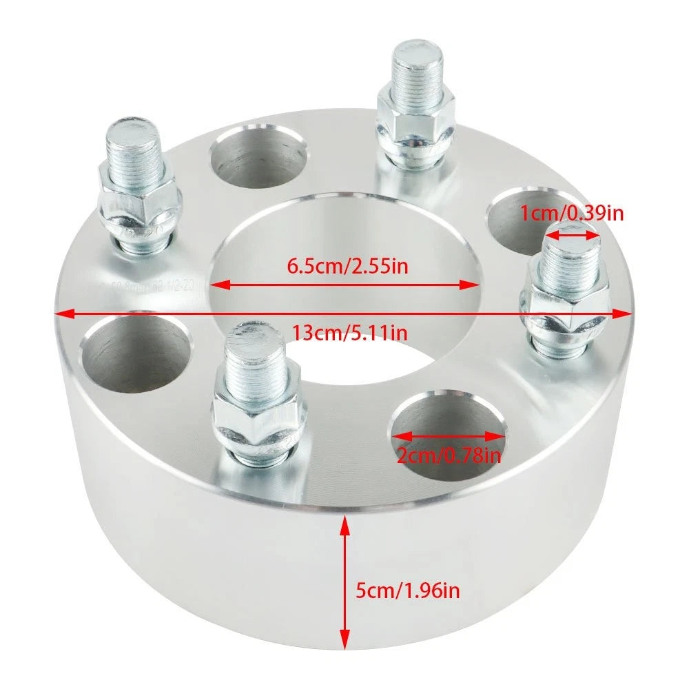 Set of 4 Silver Wheel Spacers for Make Model (YYYY–YYYY)