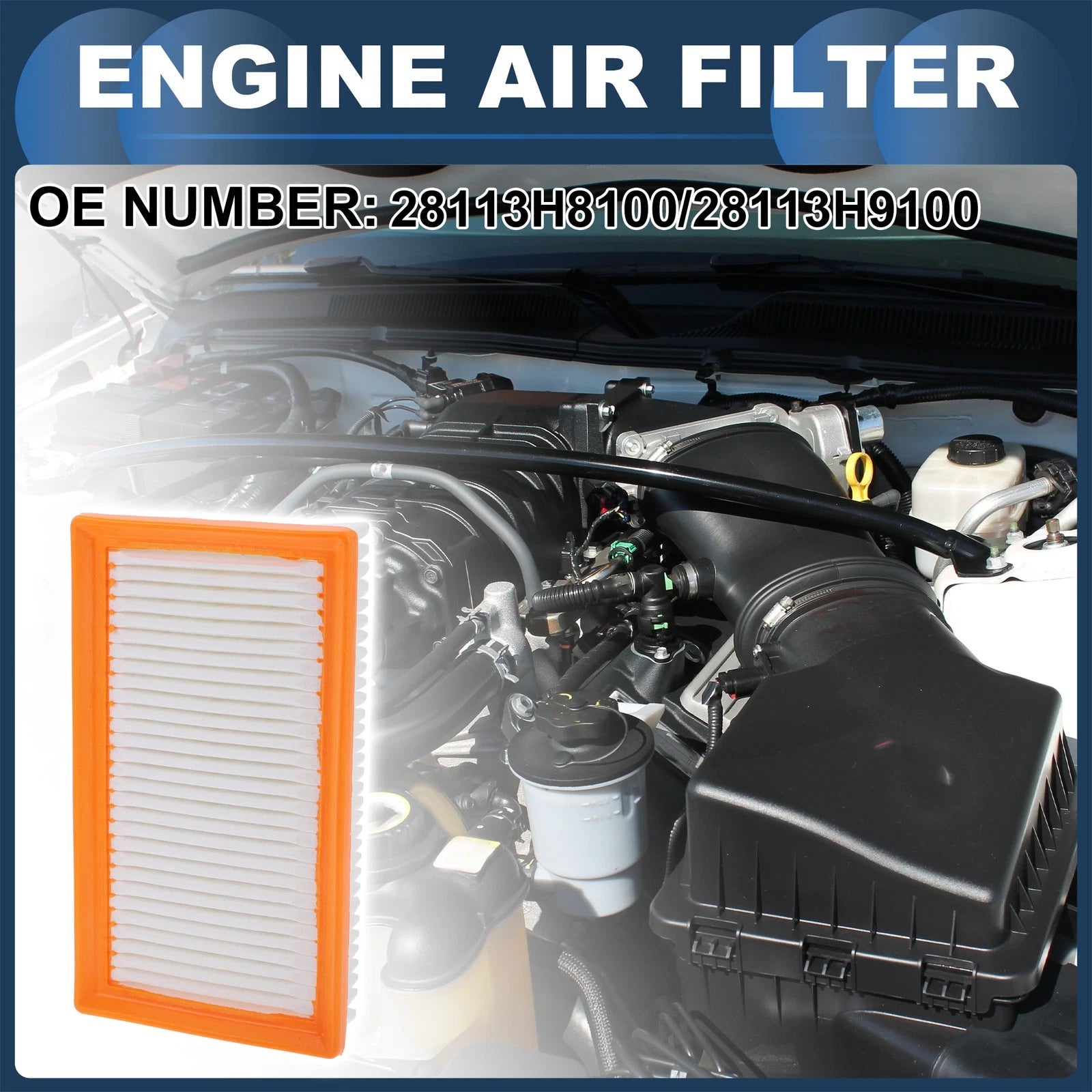 Cabin Air Filter No. 28113H9100 for Hyundai Accent (2018–2022)