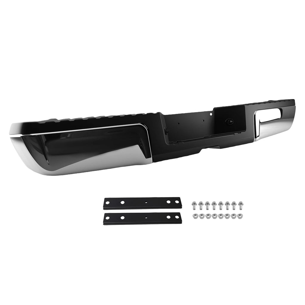 Chrome Rear Step Bumper for Ford Super Duty F-250 F-350 F-450 (2008–2016)