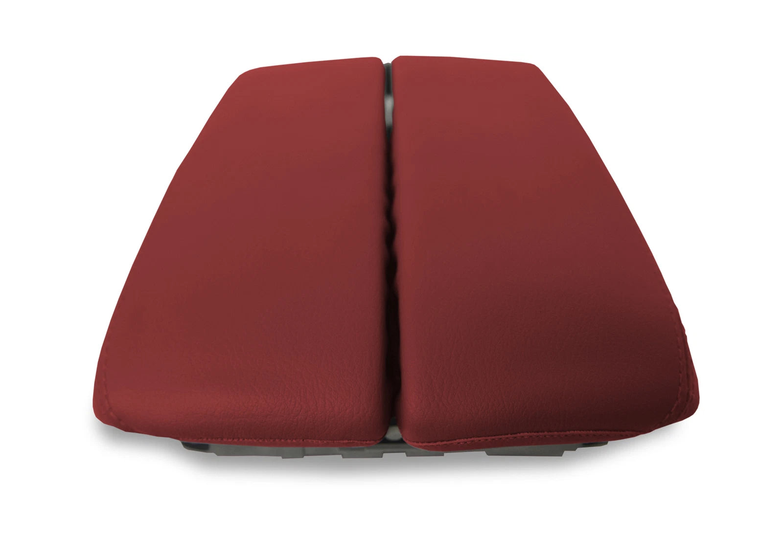 Leather Center Console Armrest Cover for Audi A8 (2011–2017) - Red