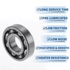 Deep Groove Ball Bearing P5 for Scooter Skateboard Wheel (12x28x7mm)