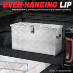 27" Aluminum Tool Box for Hydraulic Lift (5 Bar Diamond Tread)