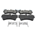 Set of 4 Bosch QuietCast Semi-Metallic Slotted Brake Pads for Q7 Cayenne Touareg (2007–2018)