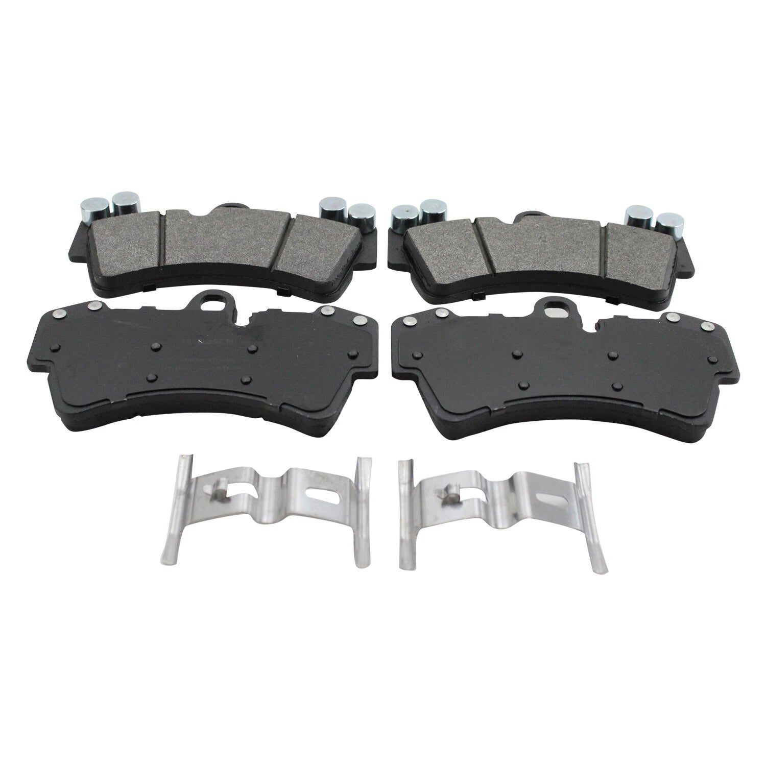 Set of 4 Bosch QuietCast Semi-Metallic Slotted Brake Pads for Q7 Cayenne Touareg (2007–2018)