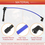 Set of 4 Spark Plug Wire Ignition Coil Cables No. 32722P2FA01 for Honda Civic (1992–2000)