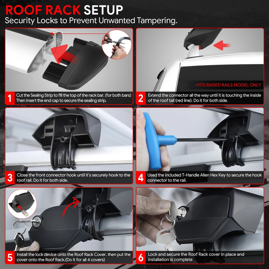 Adjustable Roof Rack Cargo Carrier for J2 (38" - 54.5")