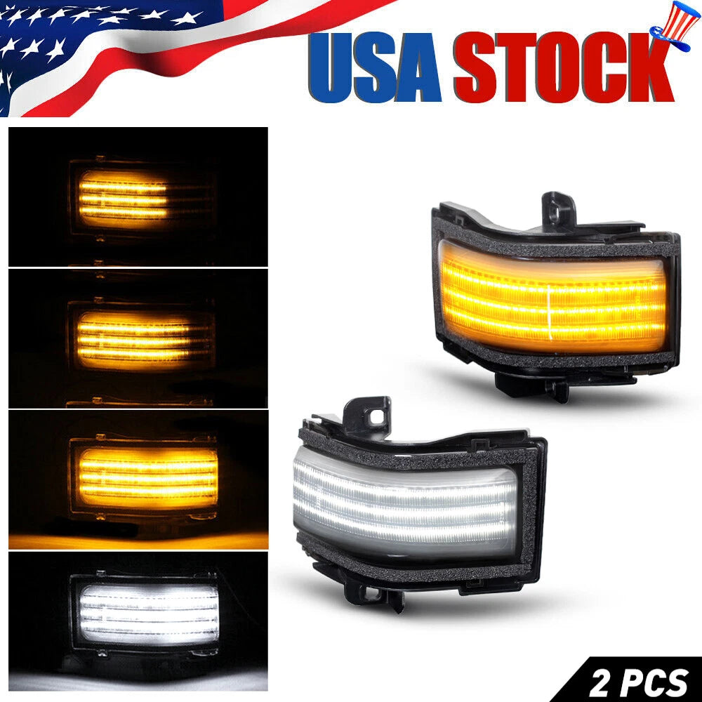 2X Switchback LED Towing Mirror Lights for Ford Super Duty (2017–2022)