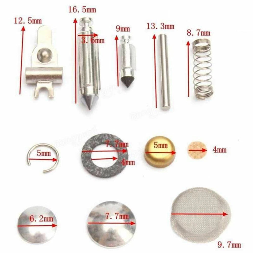Repair Kit for WA, WT Carburettor (20 Parts) - Membrane, Filter, Valves, Springs