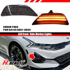 2X Front Bumper Blinker Turn Signal Side Marker Lights for Kia K5 (2021–2024)