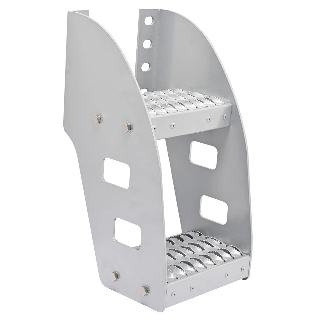 10" Side Step for Peterbilt Semi Truck (Frame Mounted, Aluminium)