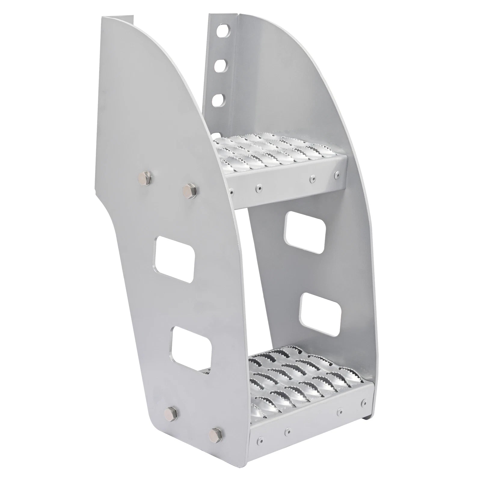 10" Side Step for Peterbilt Semi Truck (Frame Mounted, Aluminium)