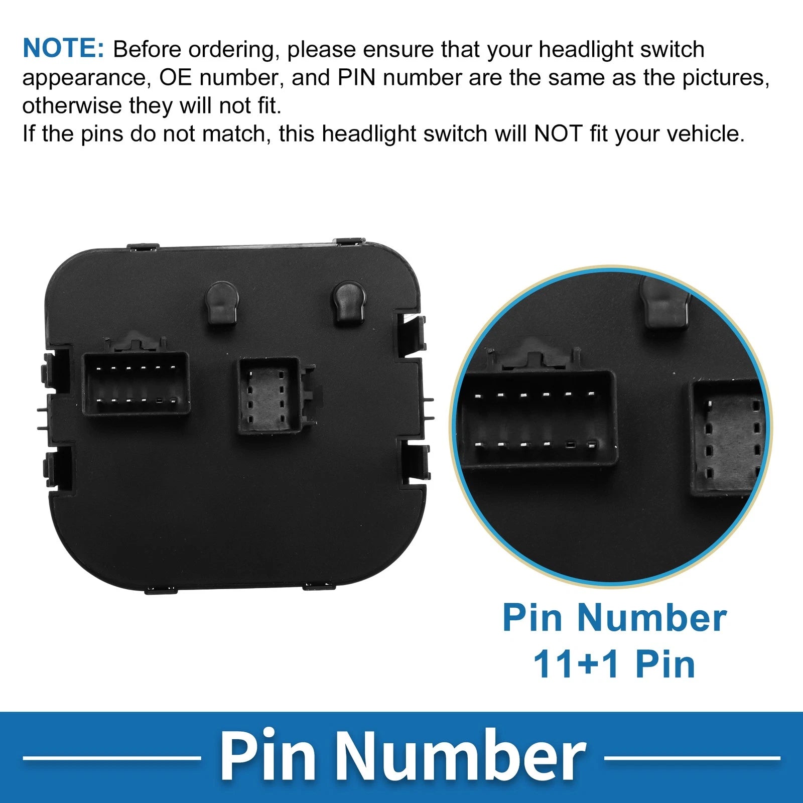 Headlight Switch for Chevrolet Express 1500 2500 3500 (2003–2007) No. 10372953