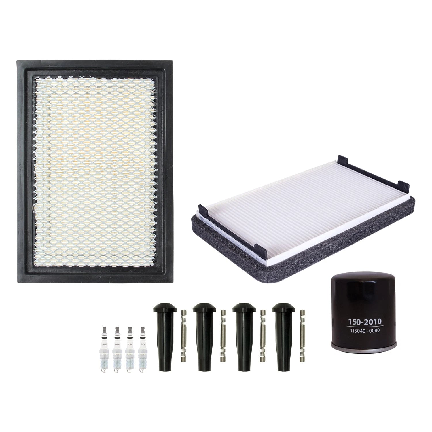 Denso Tune Up Kit & NGK 4 Spark Plugs for Escape Mariner Tribute (2001–2012)