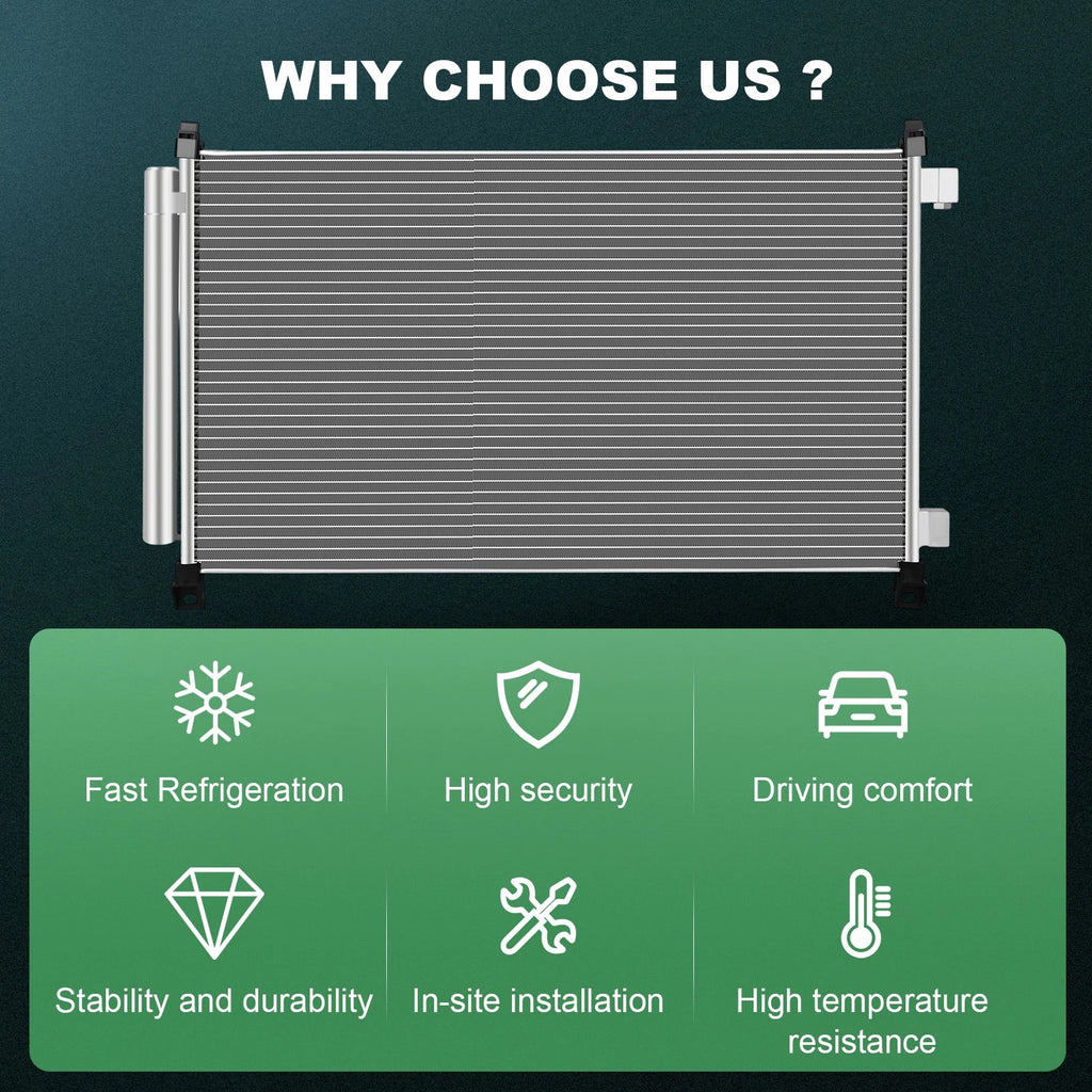 Aluminum AC Condenser for Nissan Rogue (2014–2019)